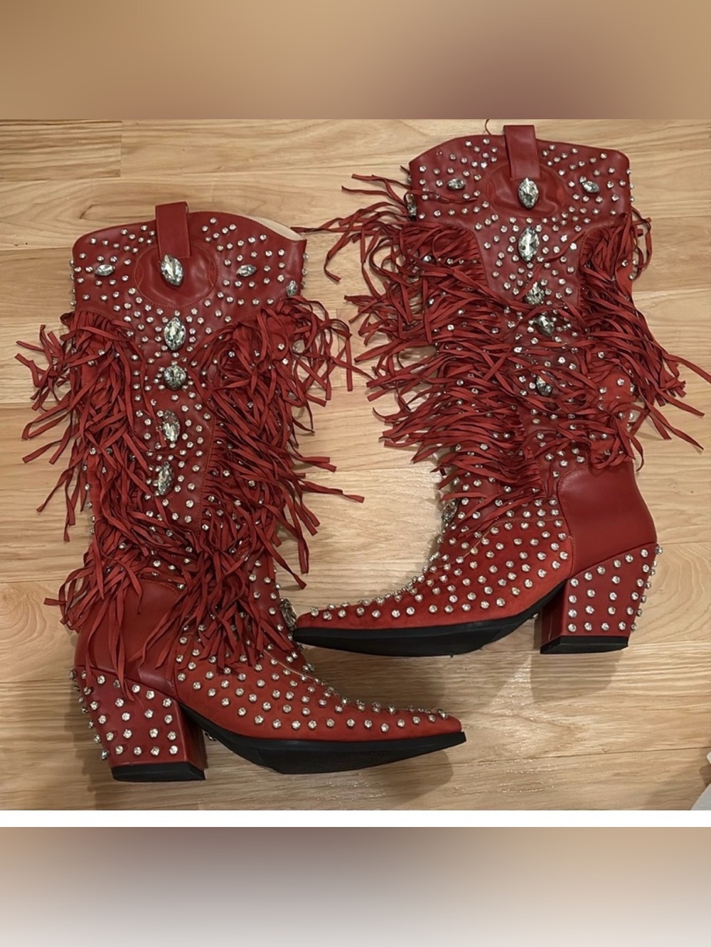 Azalea Wang Tadao-Red Boots